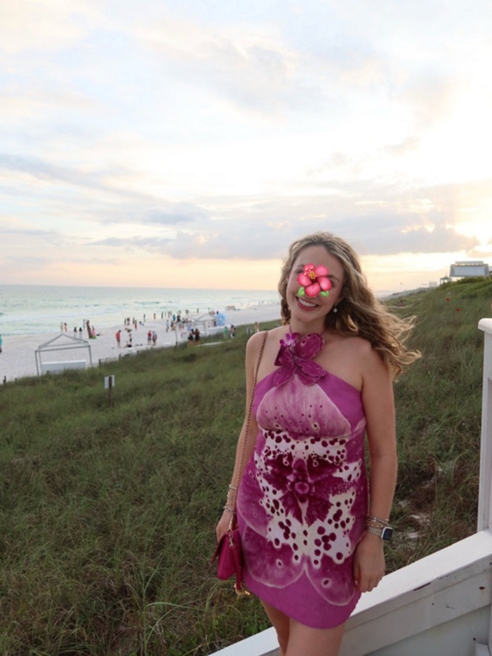 Floral Halter Mini Dress - Picture 8 of 9